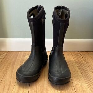 Bogs Kids Black Tall Waterproof Rain & Snow Boots
